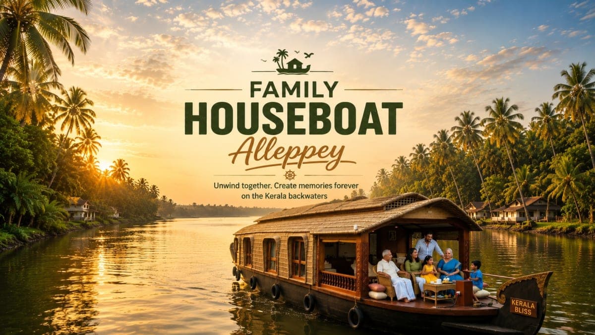 Family Houseboat Alleppey: Safe & Spacious Options 2026