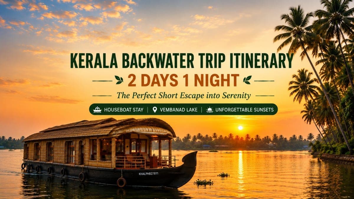 Kerala Backwater Trip Itinerary: Your Perfect 2 Days 1 Night Guide