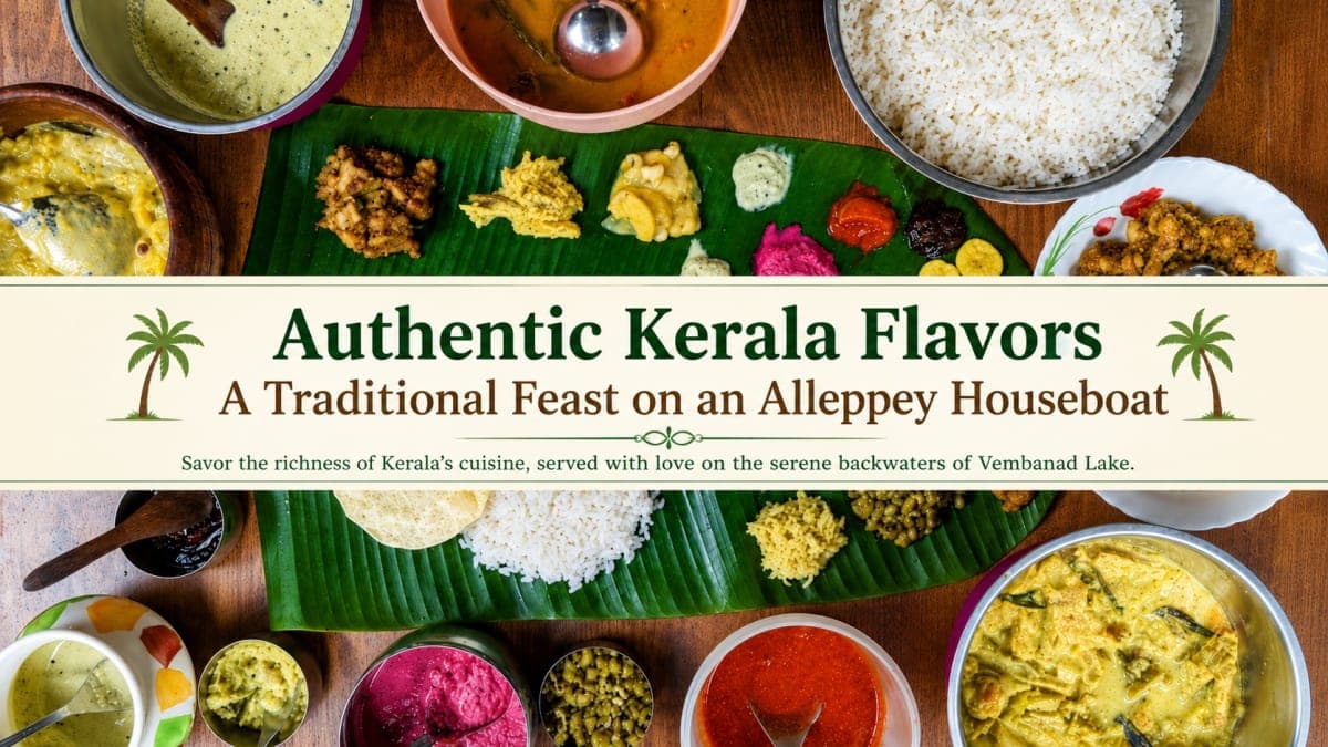 What Food is Served on an Alleppey Houseboat? A Complete Kerala Menu Guide