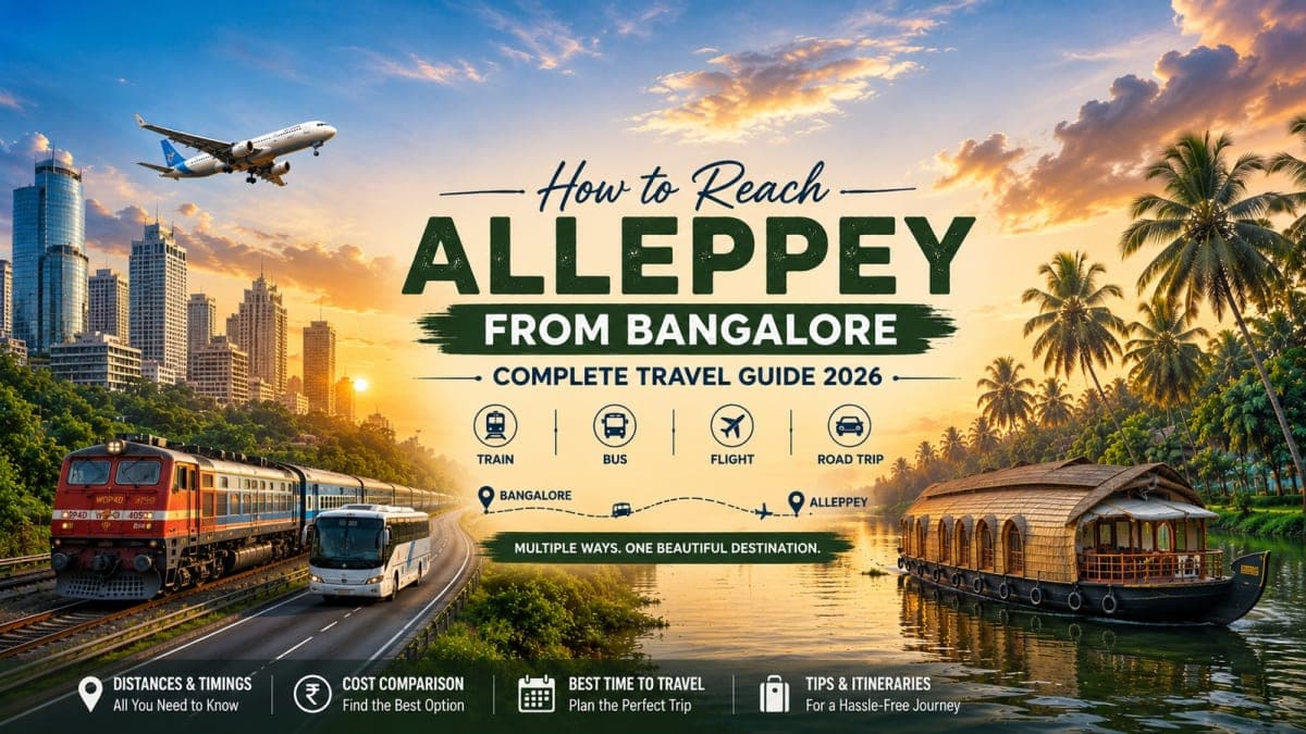 How to Reach Alleppey from Bangalore: The Complete Travel Guide for 2026