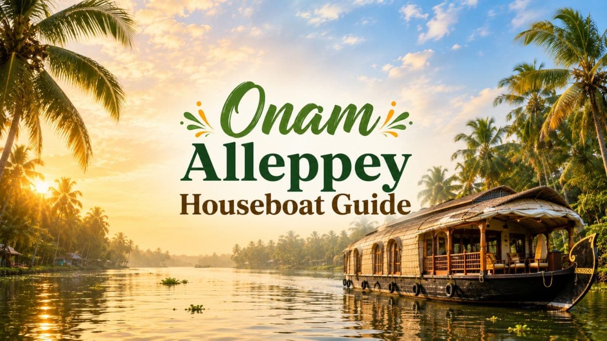 Onam 2026 in Alleppey: Houseboat Packages, Sadhya, Dates & Complete Festival Guide
